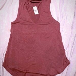 New Women’s XS Express Magenta Pink Choker Tank Top